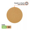 Paquete con 5 discos de lija 5" grano 80, ciegos, TRUPER