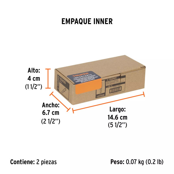 Broca diamantada 1/2" (13 mm), TRUPER