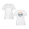 Playera cuello redondo para mujer, blanca, G, Truper