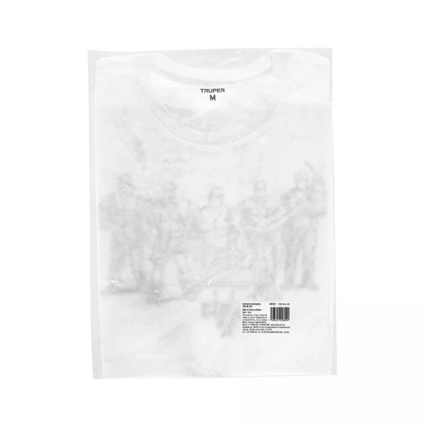 ‣ Playera cuello redondo hombre blanca M | Truper