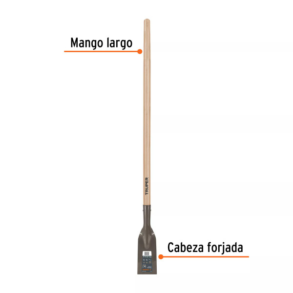 Raspador 4" con Mango Largo de 54", Truper