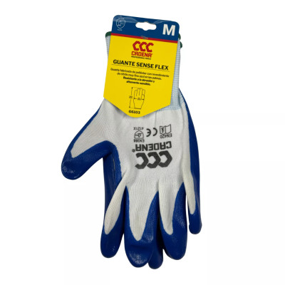 ‣ Guante Sense Flex nitrilo M resistente | FERRETODO