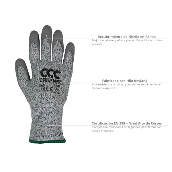‣ Guante Power Cut Cadena XL resistente | FERRETODO
