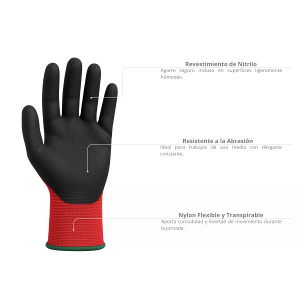 ‣ Guante Lite Flex Cadena M resistente | FERRETODO