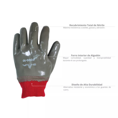 ‣ Guantes de nitrilo SHOWA XL resistentes | FERRETODO