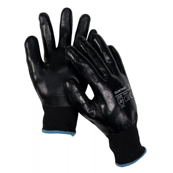 ‣ Guantes nitrilo GUNTHER XL resistentes | FERRETODO
