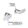 ‣ Juego de manerales palanca regadera cromo RIVIERA | Foset