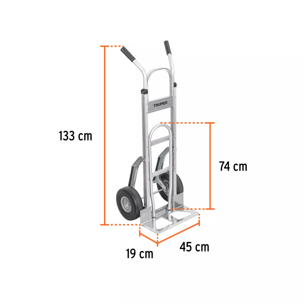 ‣ Diablo de carga de aluminio 250 kg... | Truper