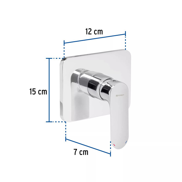 ‣ Monomando regadera cromo RIVIERA | Foset