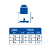 Regadera cromo 4" plato redondo, sin brazo, FOSET ELEMENT