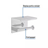 ‣ Portarrollo cromo con soporte celular, FOSET RIVIERA | Foset