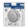 Regadera cromo 4"con 5 funciones, sin brazo, FOSET ELEMENT
