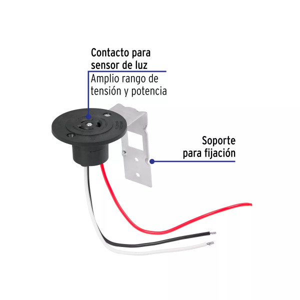 ‣ Base p/fotocelda 1/2 vuelta, 110-220 V | Volteck