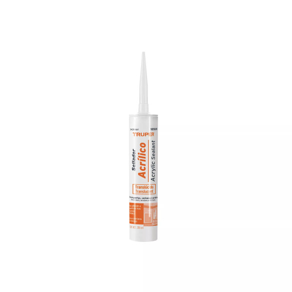 ‣ Sellador acrílico 280 ml transparente | Truper