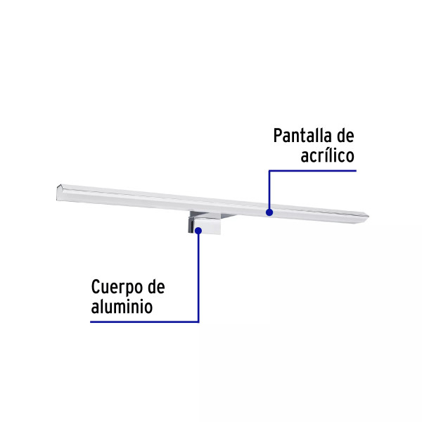 ‣ Luminario LED de pared 10W 4000K | Volteck