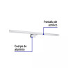 ‣ Luminario LED de pared 10W 4000K | Volteck
