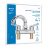 ‣ Mezcladora 4" lavabo ABS cuello curvo | Foset