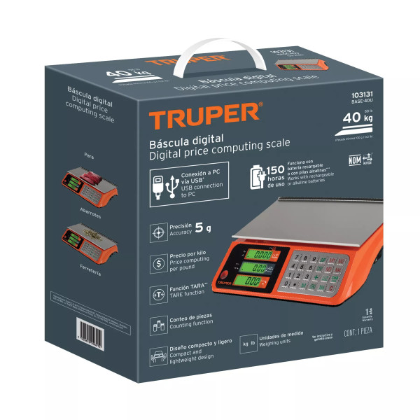 Báscula Electrónica Multifunciones 40 Kg Usb, Comercial | Básculas, Pesas y Similares