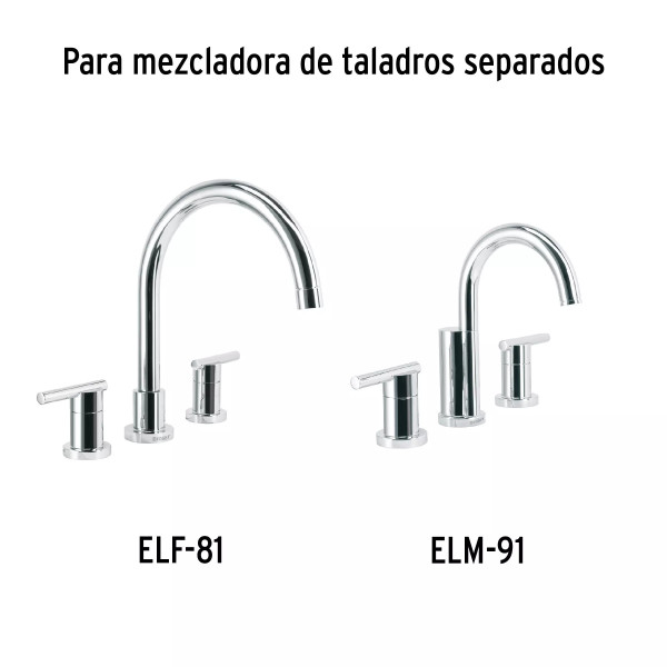 Juego manerales de palanca p/taladros separados, cromo ELEMENT