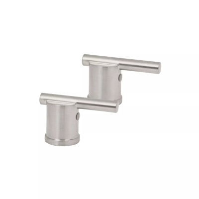 Juego manerales de palanca p/mezcladora tipo bar,satín ELEMENT