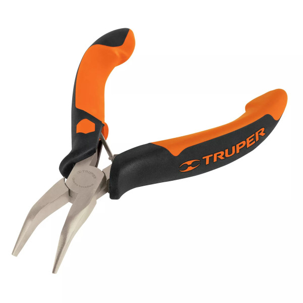 Mini Pinza De Punta Curva 5' Mango Comfort Grip, Truper | Alicates, Tenazas y Similares