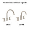 Juego manerales de palanca p/taladros separados, satín ELEMENT