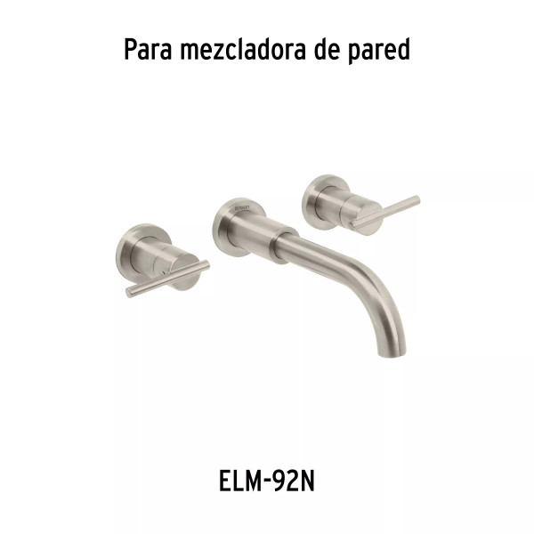 Juego de manerales palanca de pared, lavabo, satín, ELEMENT