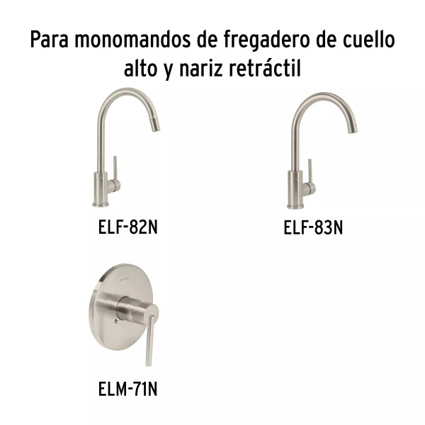 Maneral de palanca p/monomando de fregadero, satín, ELEMENT