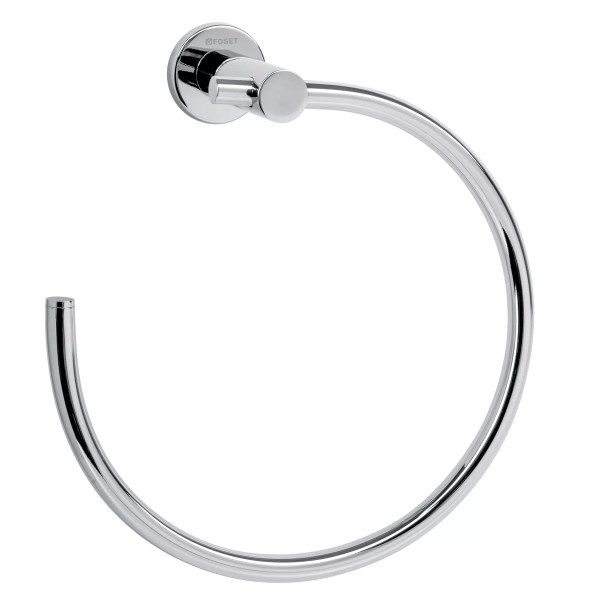 Toallero metálico de argolla acabado cromo, FOSET ELEMENT