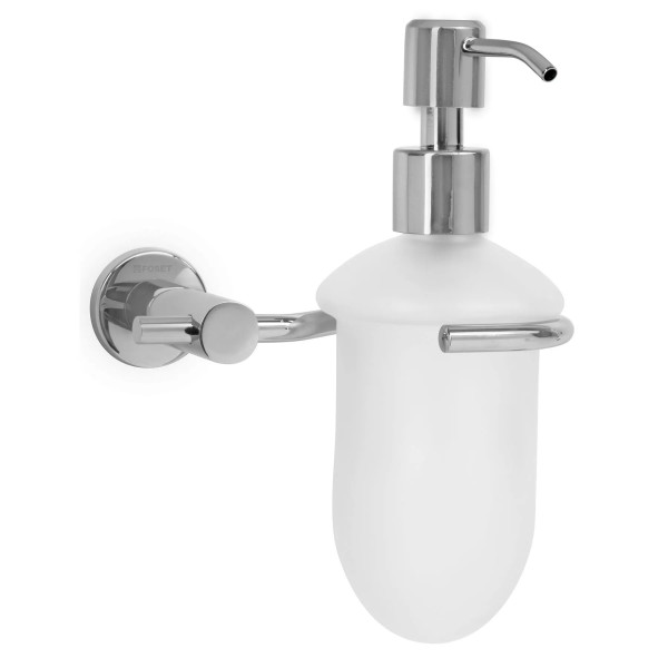 Dispensador de jabón a pared en acabado cromo, FOSET ELEMENT