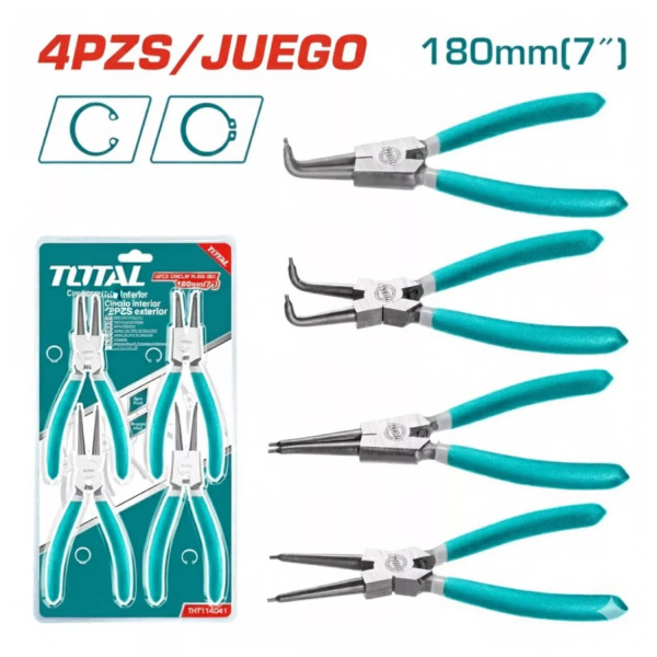 ‣ Set Alicates Saca Seguros TOTAL Profesional | FERRETODO