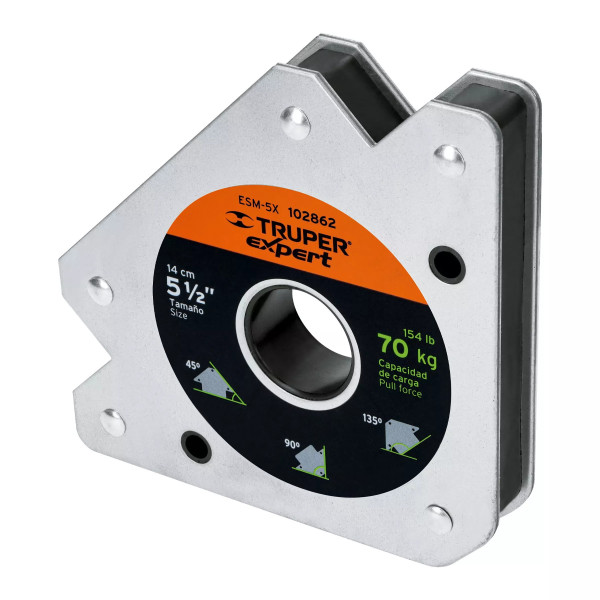 Escuadra Magnética 5" Para Soldar, Capacidad 70 Kg" | Reglas, Escuadras y Similares