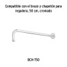 ‣ Regadera plato cuadrado 10" cromo FOSET RIVIERA | Foset