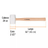 Mazo De Hule 24 Oz, Truper | Martillos y Mazos