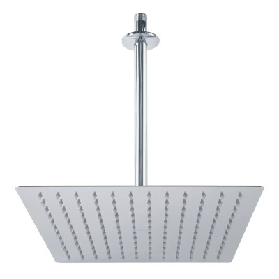 ‣ Regadera cuadrada 12" cromo FOSET RIVIERA | Foset