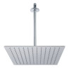 ‣ Regadera cuadrada 12" cromo FOSET RIVIERA | Foset