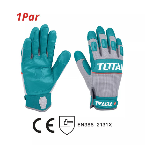 ‣ Guantes Mecánicos TOTAL TSP1806-XL Resistentes | FERRETODO