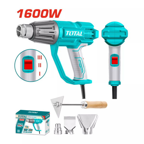 ‣ Pistola de Calor TOTAL 1600W Profesional | FERRETODO