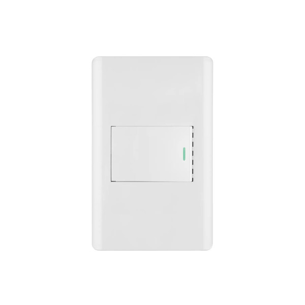 ‣ Placa armada blanca 1 interruptor Lisboa | Volteck
