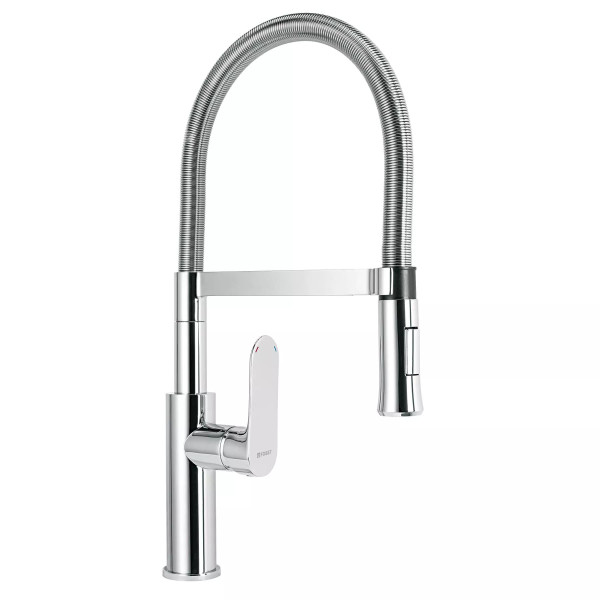 Monomando nariz flexible para fregadero, cromo,FOSET RIVIERA