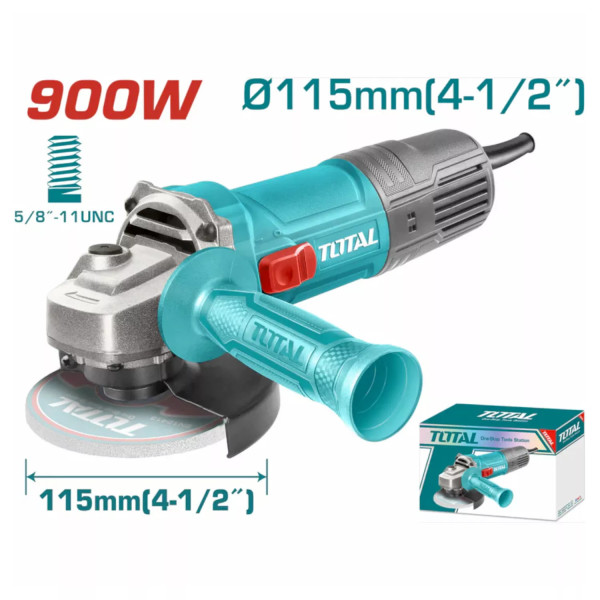 ‣ Esmeriladora TOTAL 900W Industrial Resistente | FERRETODO