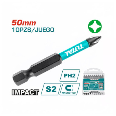 ‣ Set Puntas Phillips PH2 Impacto Total Resistente | FERRETODO