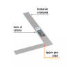 Escuadra 8'X12' De Acero Para Cantero, Truper