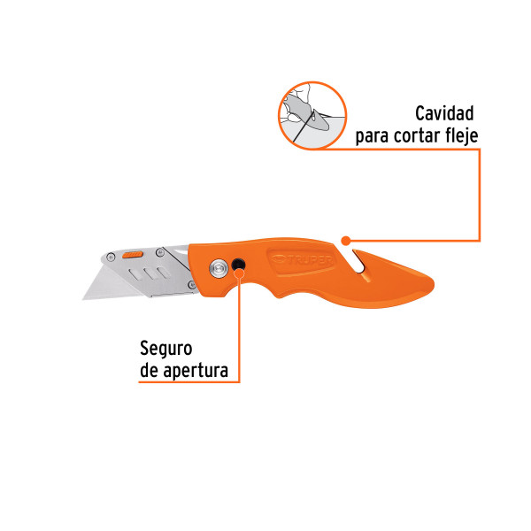 ‣ Navaja abatible 7" aluminio y acero inox | Truper