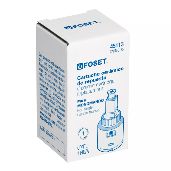 ‣ Cartucho cerámico monomando AEM-45 | Foset