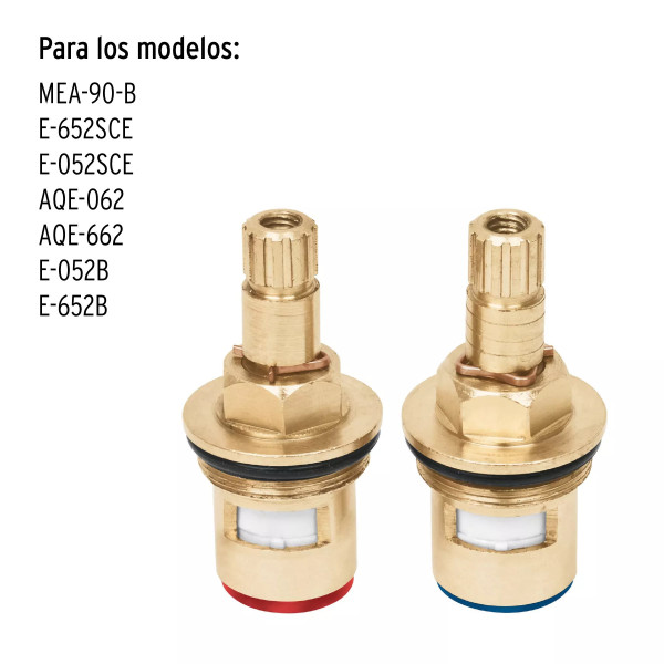 ‣ Bolsa 2 cartuchos cerámicos llaves empotrar | Foset