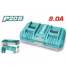 ‣ Cargador de Batería 20V TOTAL 8.0Ah Doble Puerto | FERRETODO