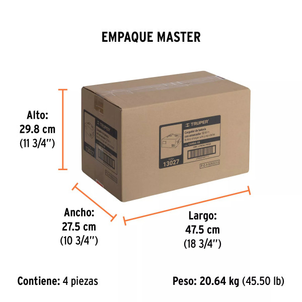 Cargador de baterías 10 A, arrancador de 50A, 12V/24V