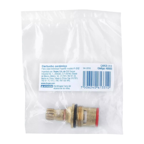 Cartucho cerámico para F-312, 313 y 314, FOSET