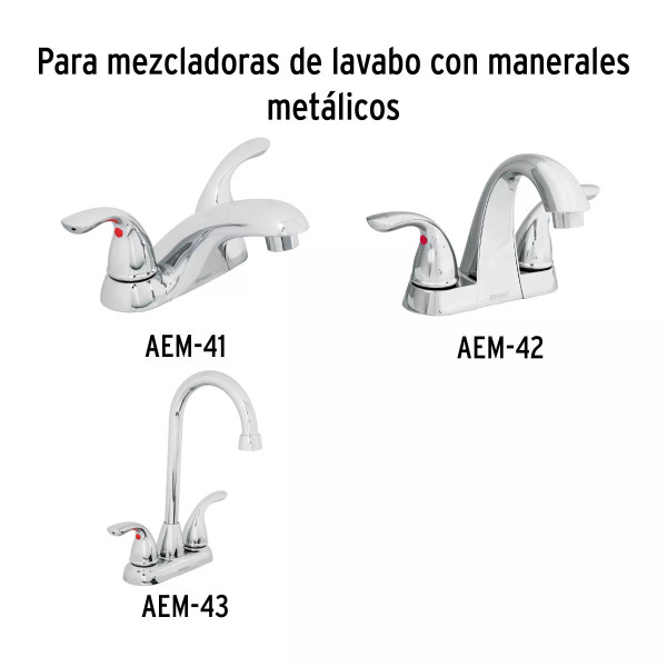 Juego de 2 cartuchos cerámicos POM, FOSET